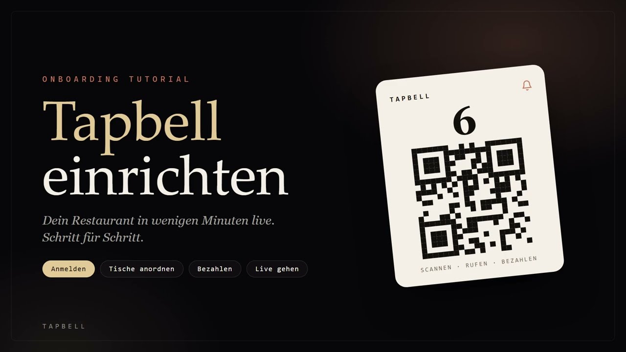 Tapbell einrichten, das komplette Tutorial